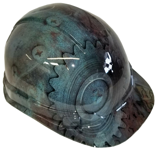 Hydro Dipped Hard Hat Ridgeline Cap Style Custom Steam Punk