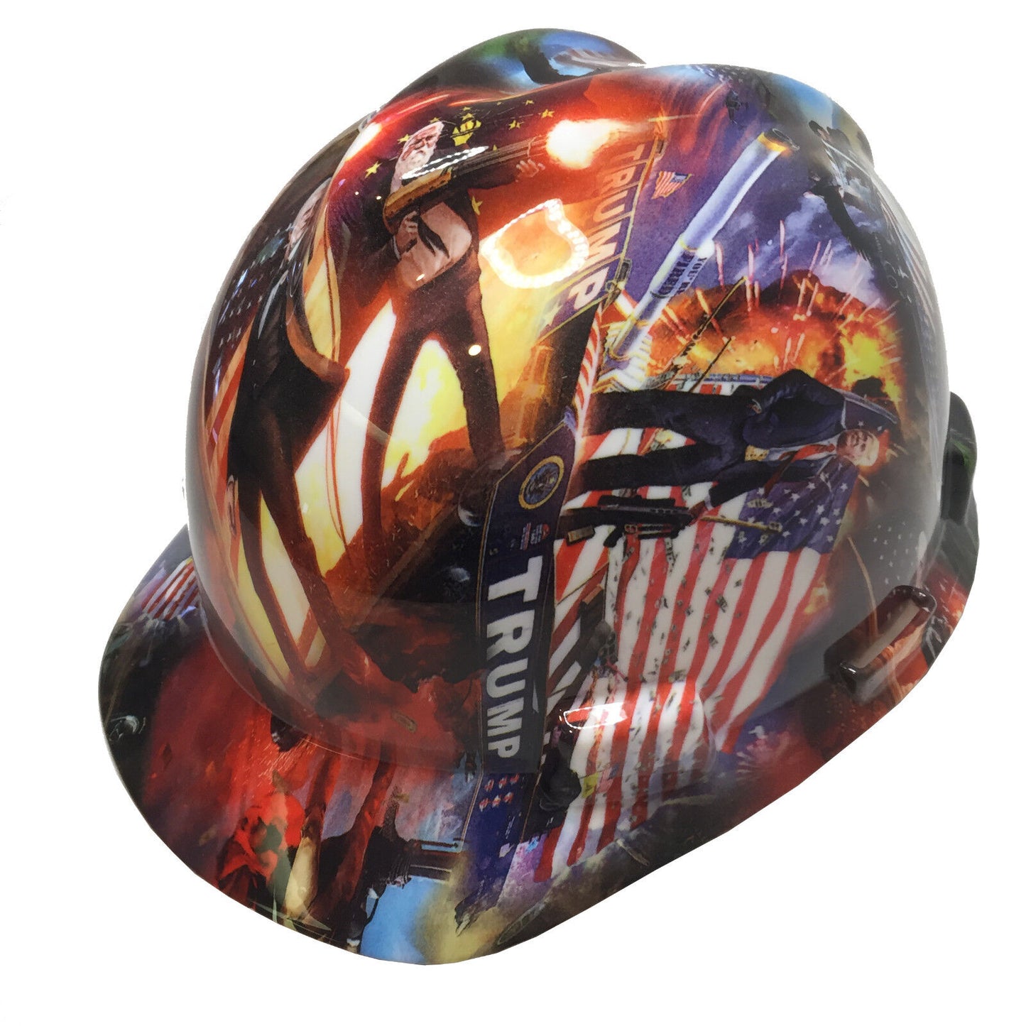 Hydro Dipped MSA Cap Style VGuard Hard Hat Trump