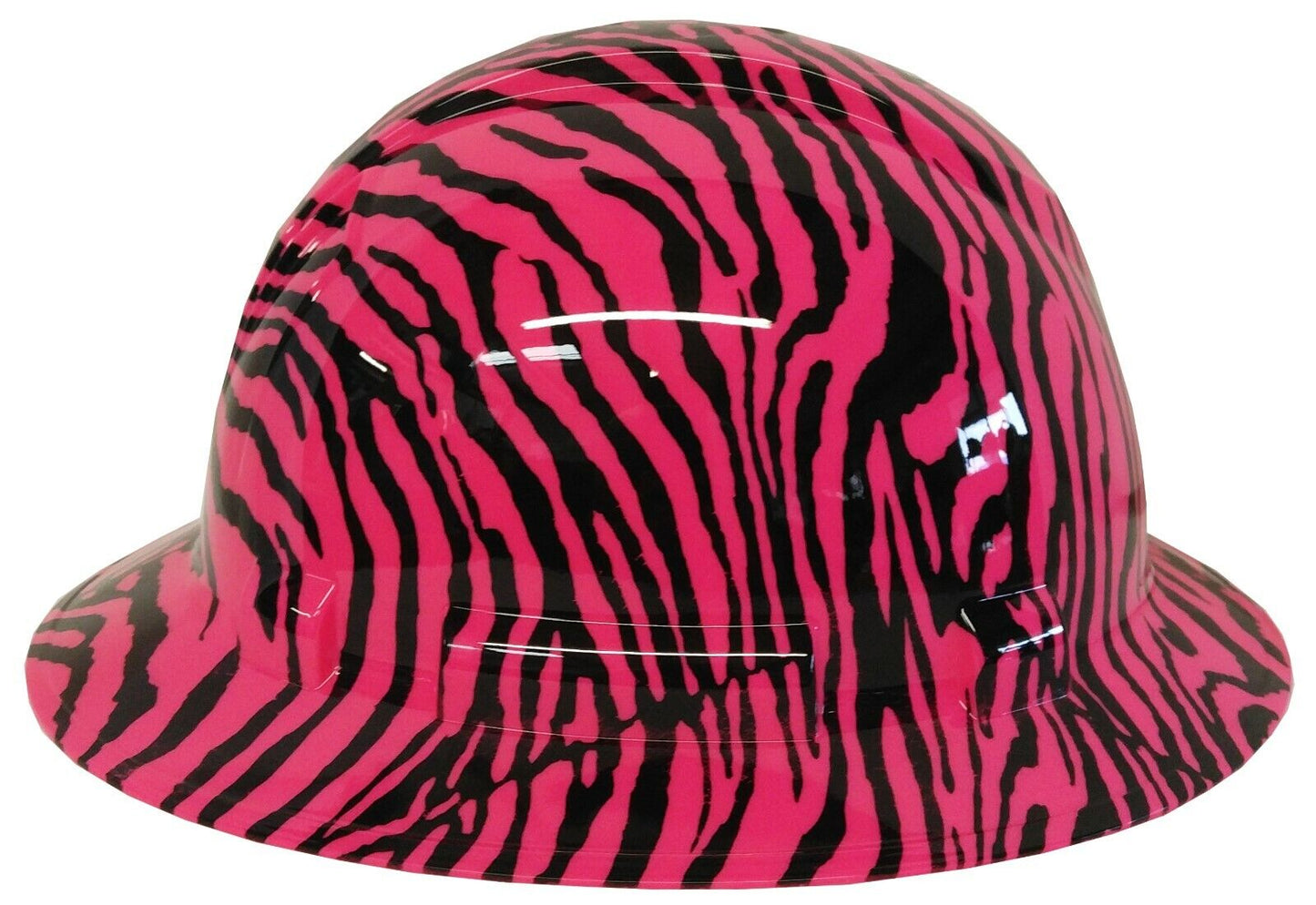 Hydro Dipped Hard Hat Ridgeline Full Brim Custom Pink Zebra