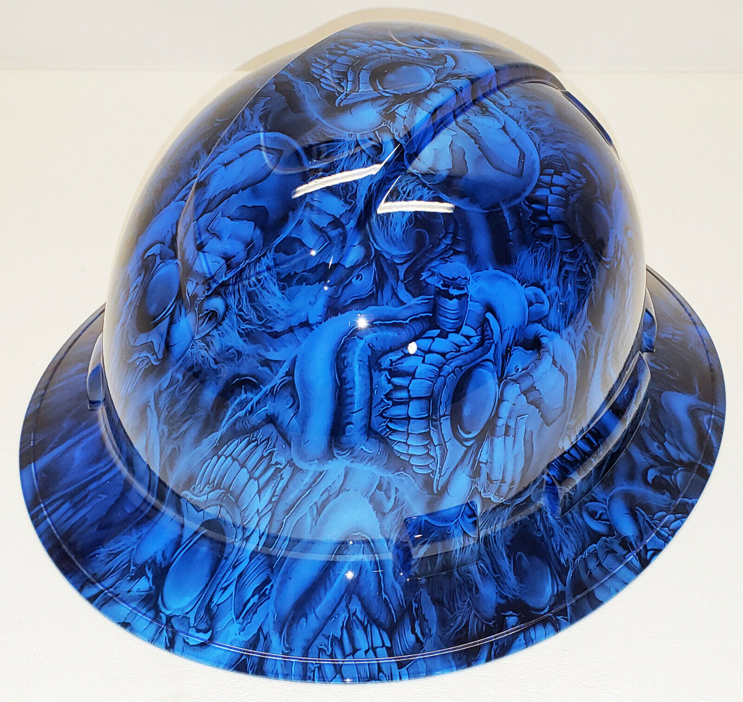 Hydro Dip Hard Hat Boss Skulls Kandy Blue Pyramex Ridgeline Protective