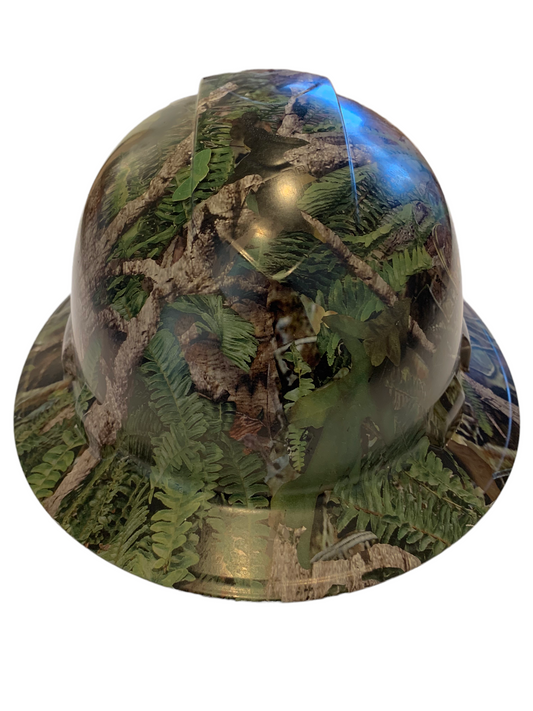 Hard Hat Ridgeline Full Brim Custom HydroDipped Spring Mimicry