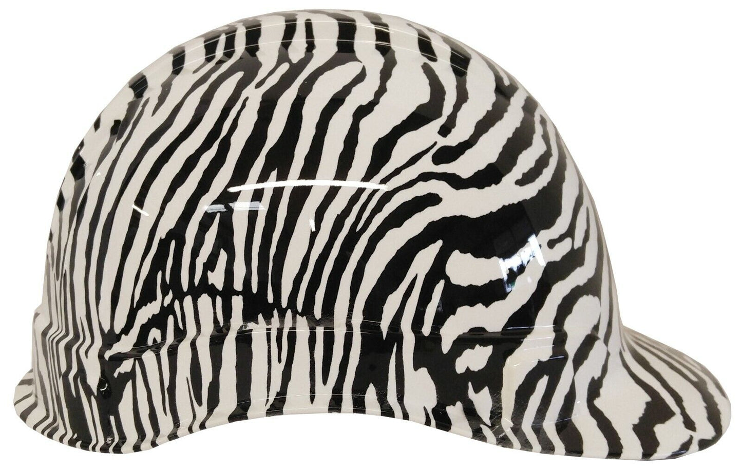 Hydro Dipped Hard Hat Ridgeline Cap Style Custom White Zebra