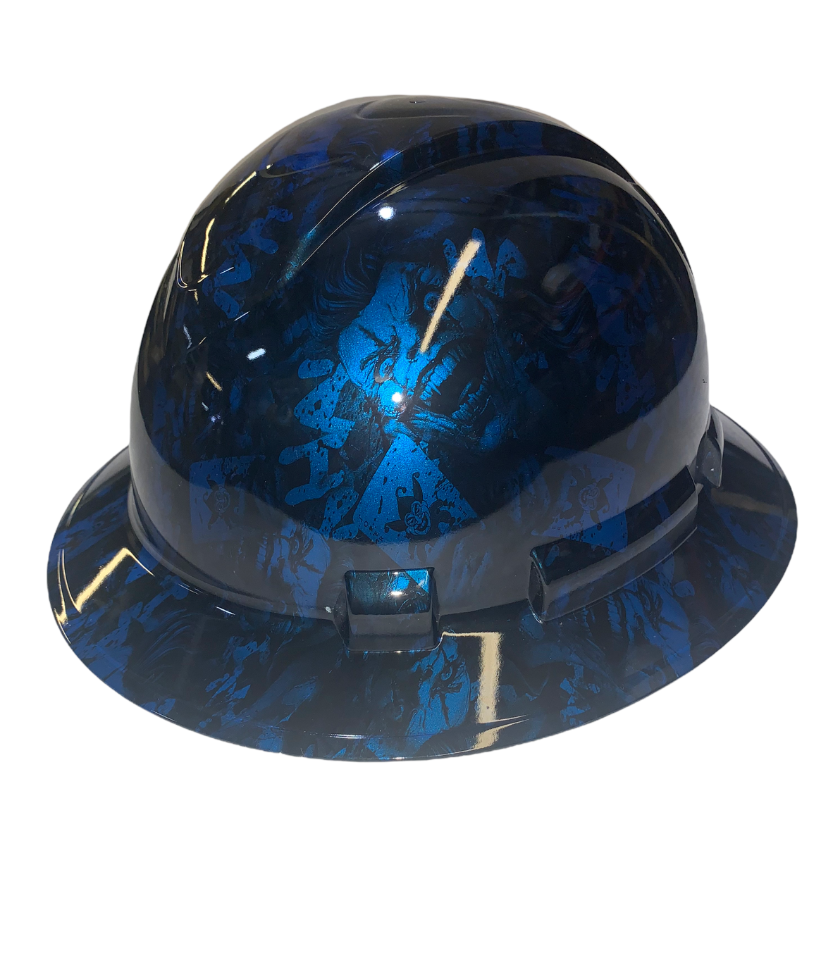 Hydro Dipped Hard Hat Ridgeline Full Brim Custom Kandy Blue New Joker