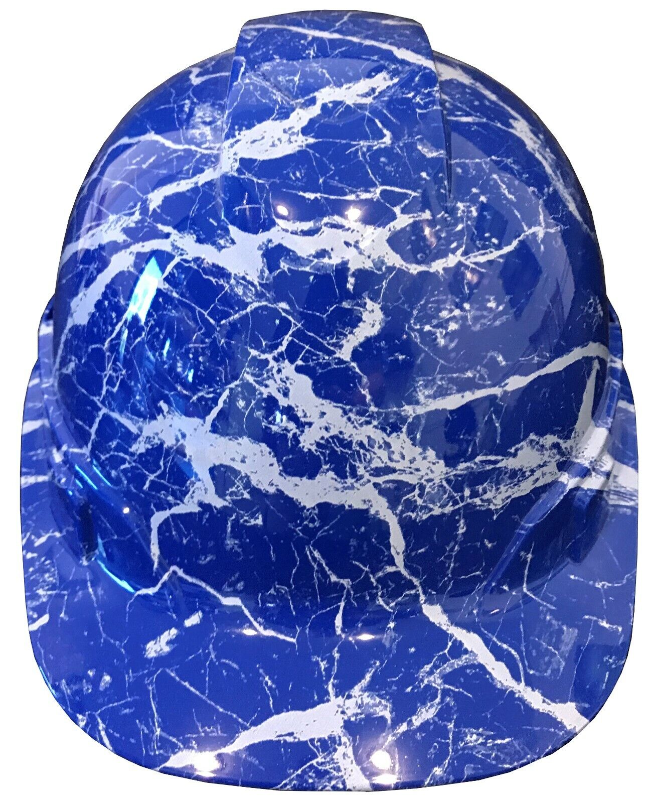 Hydro Dipped Hard Hat Ridgeline Cap Style Custom Dark Blue Marble