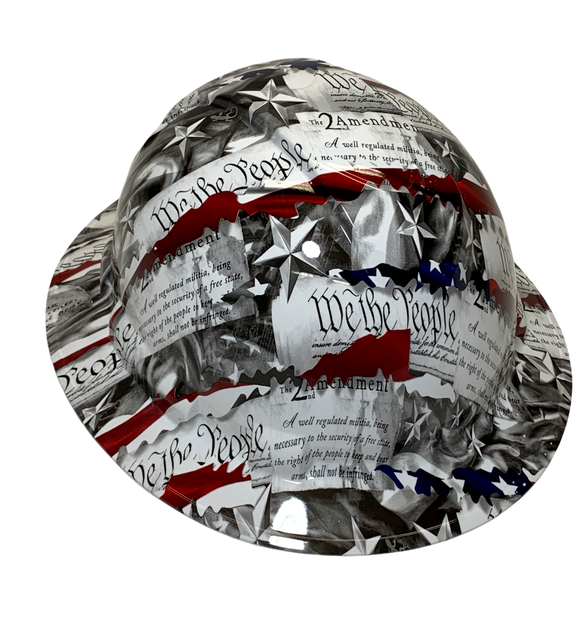 Hydro Dipped Hard Hat Ridgeline Full Brim Custom We the People