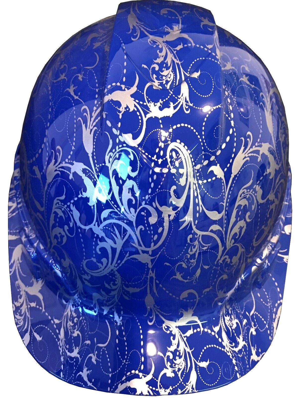 Hydro Dipped Hard Hat Ridgeline Cap Style Custom Dark Blue Lilies