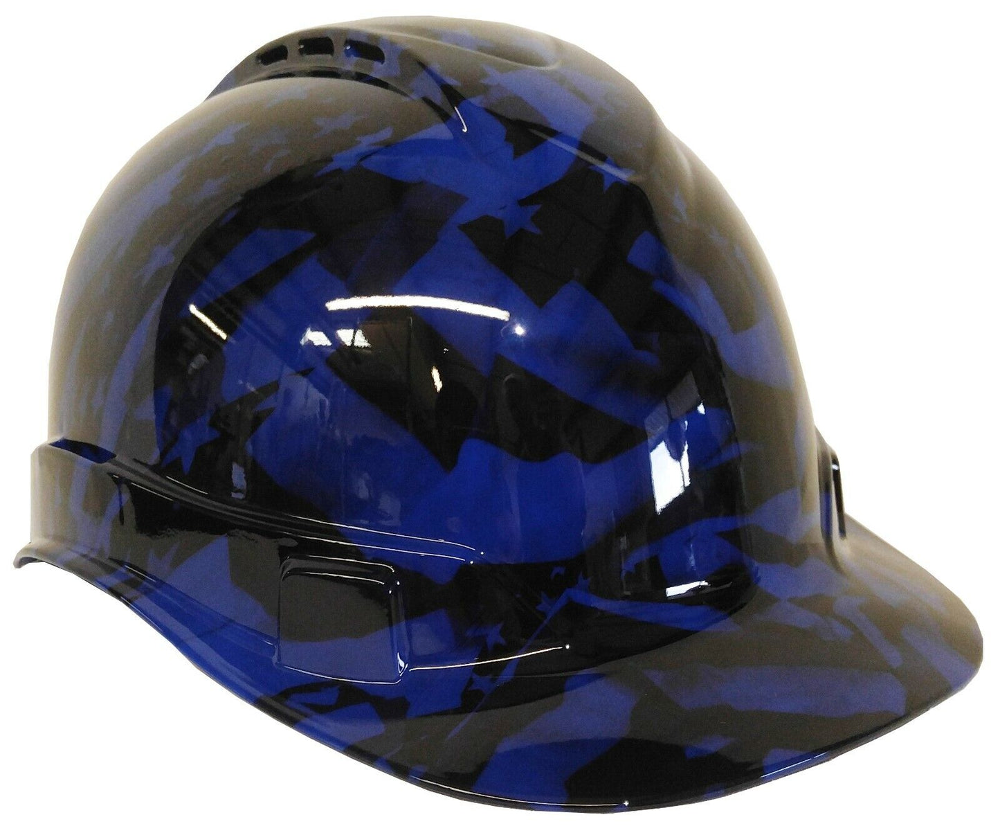 Hydro Dipped Hard Hat Ridgeline Cap Style Custom Dark Blue Midnight Flags