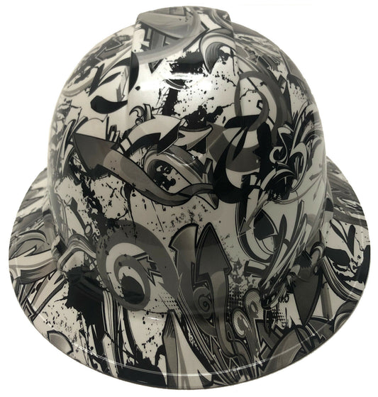 Hydro Dipped Hard Hat Ridgeline Full Brim Custom Pearl Graffiti