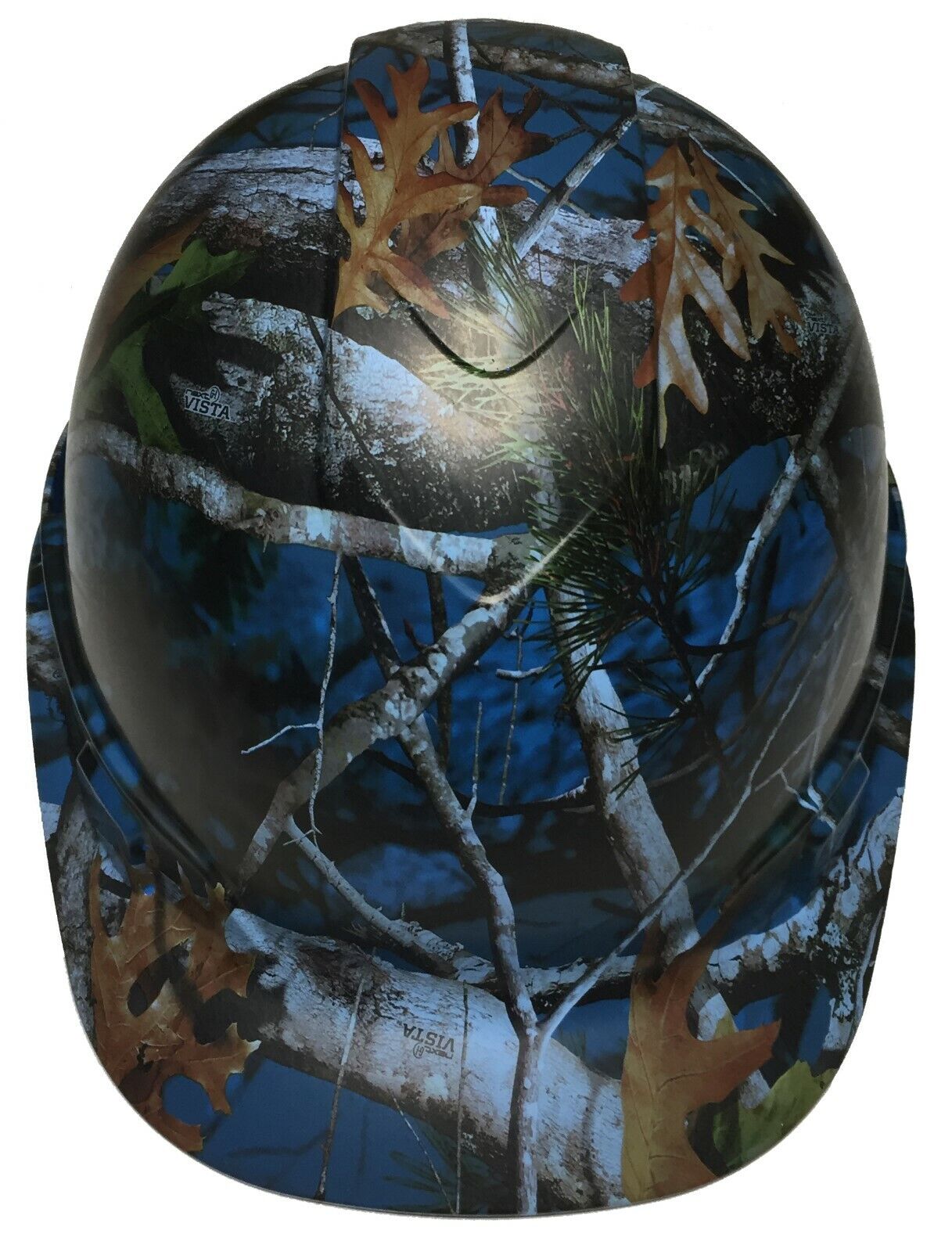 Hydro Dipped Hard Hat Ridgeline Cap Style Custom Light Blue Vista Camo