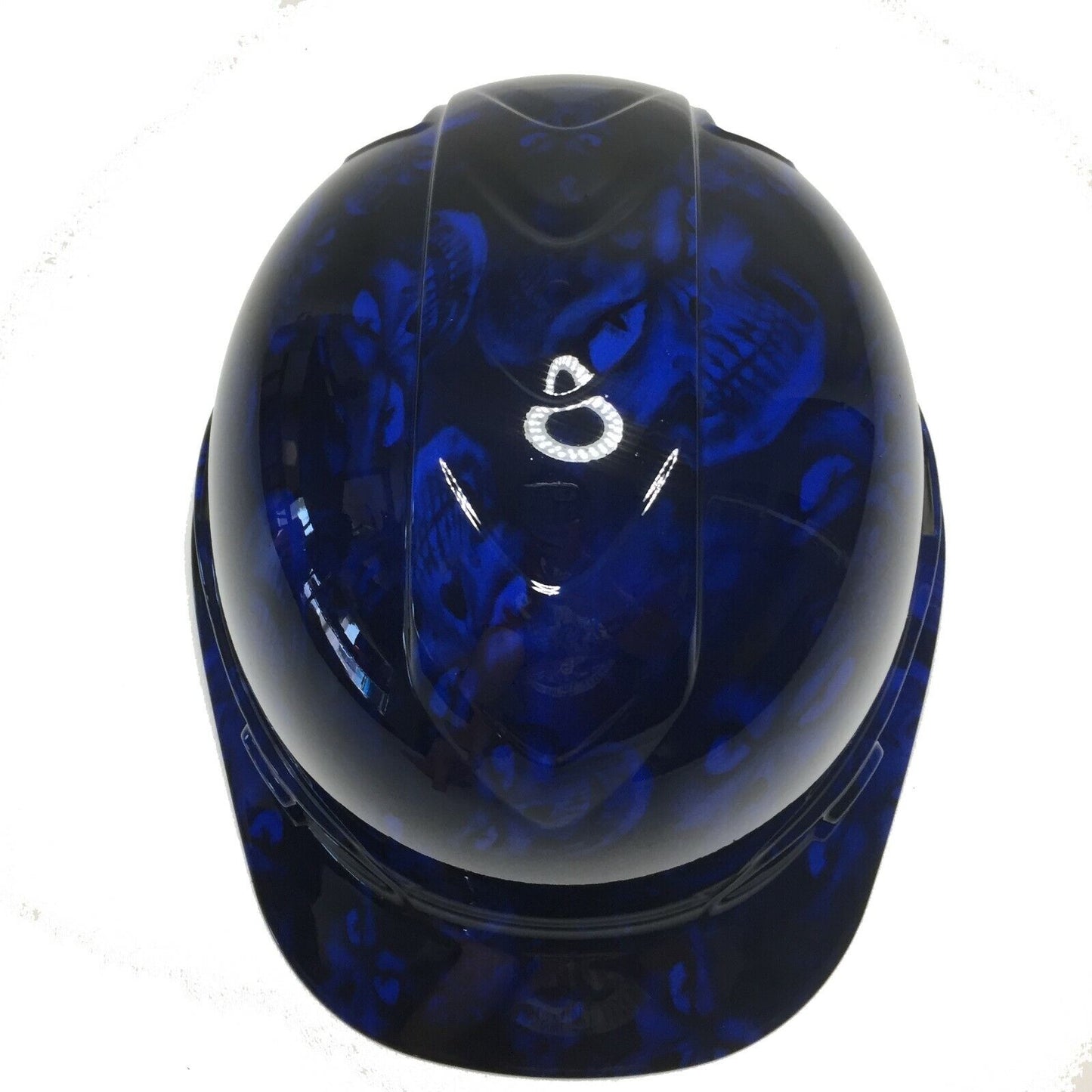 Hydro Dipped Hard Hat Ridgeline Cap Style Custom Dark Blue Hades Skulls