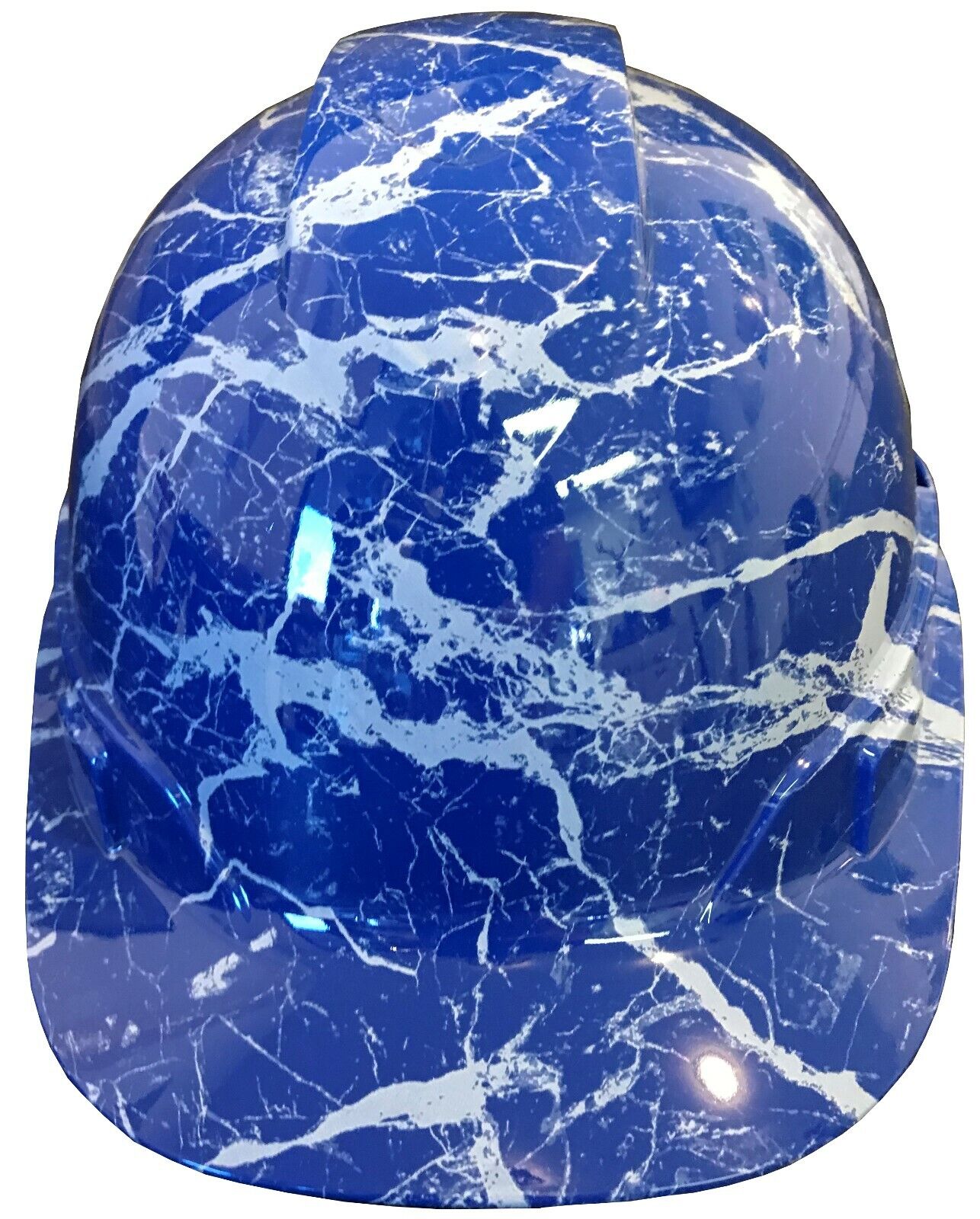 Hydro Dipped Hard Hat Ridgeline Cap Style Custom Dark Blue Marble