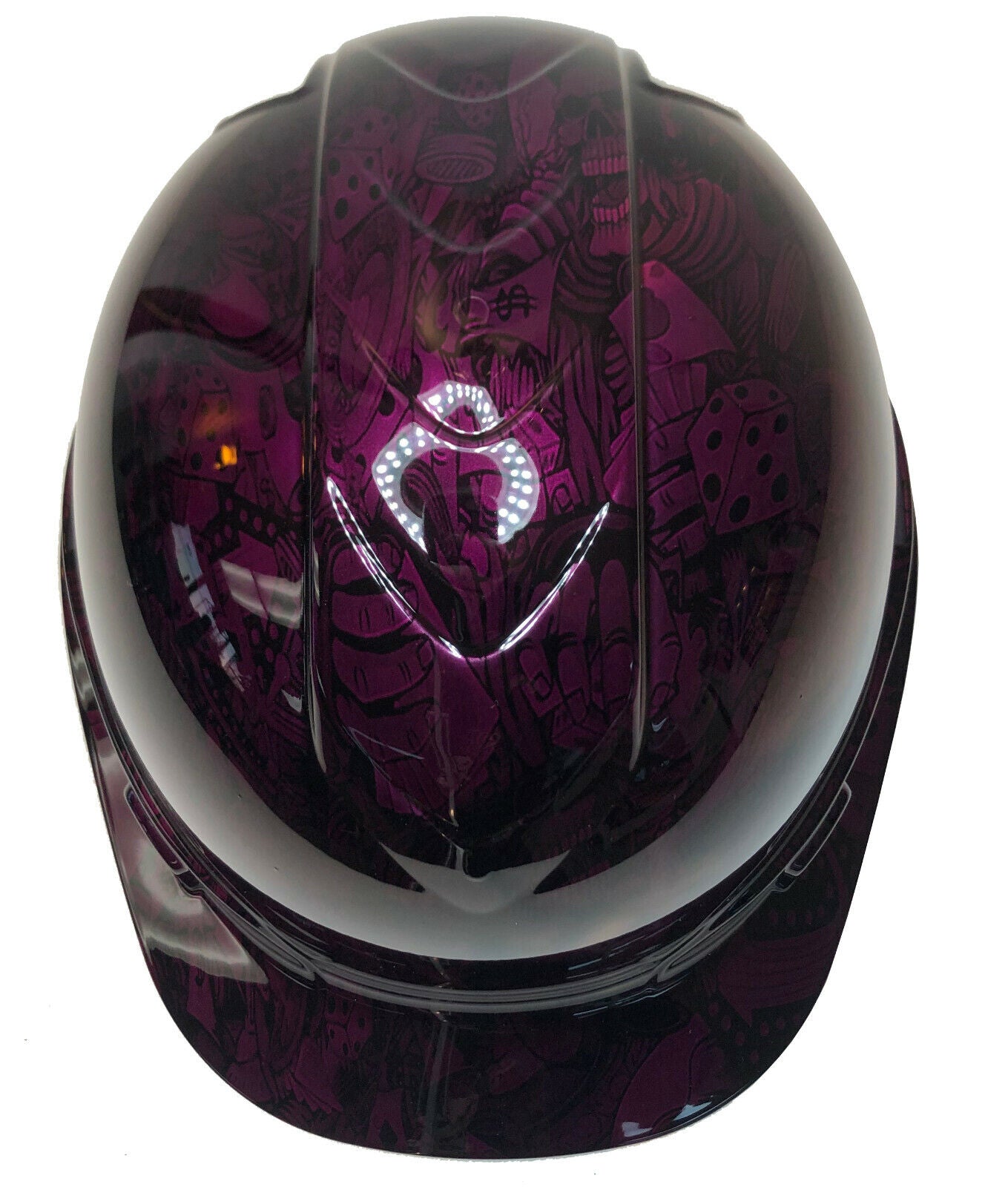 Custom Hydro Dipped Hard Hat Ridgeline Cap Style Kandy Purple Gambler