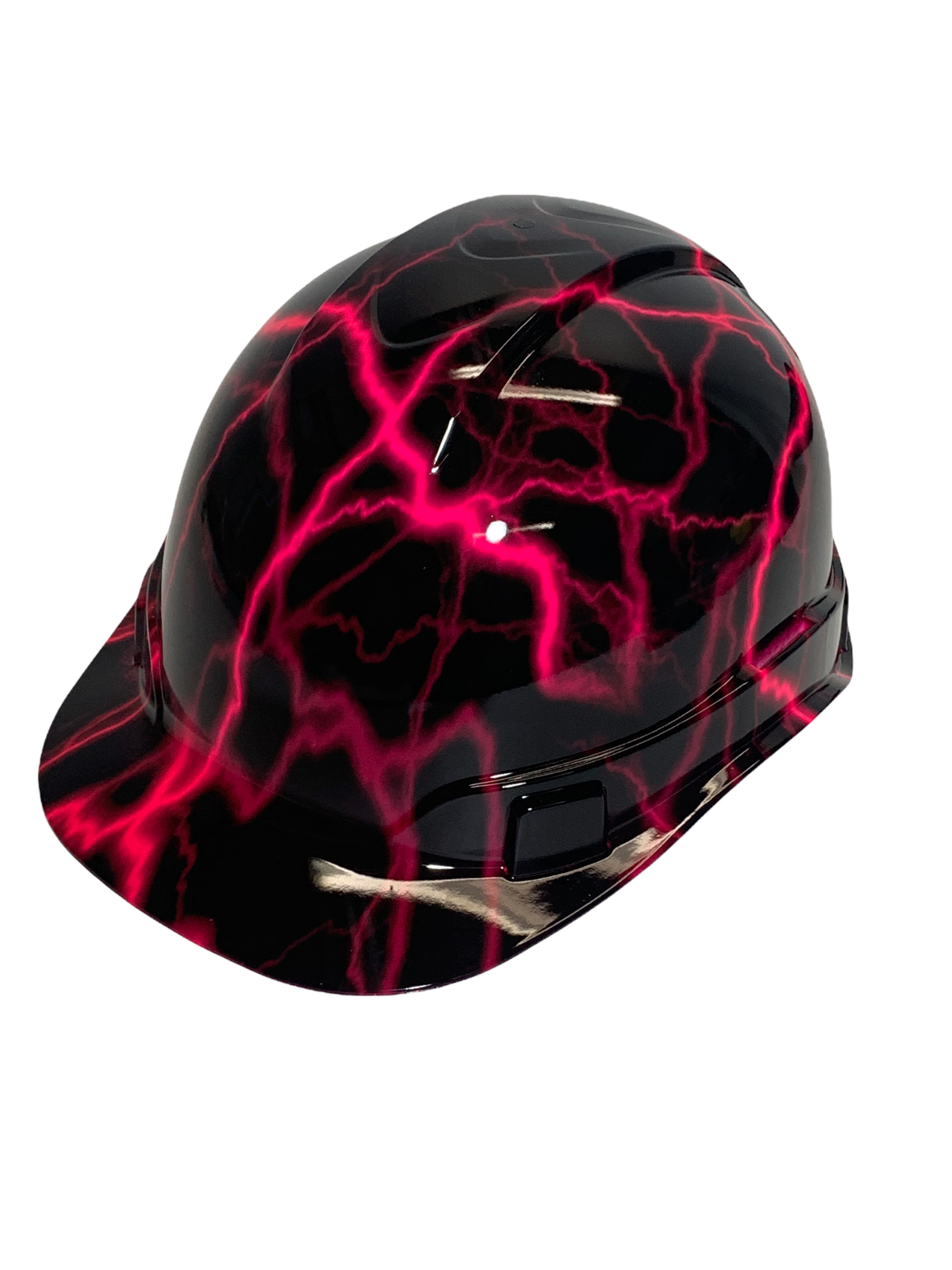 Hard Hat Ridgeline Cap Style Custom Pink Lightning