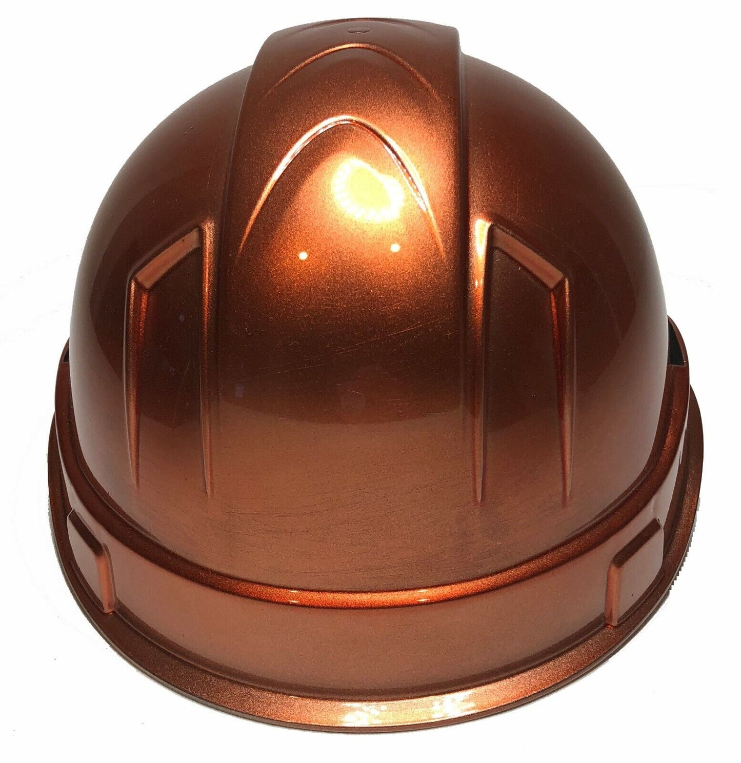 Custom Painted Hard Hat Ridgeline Cap Style Rose Gold