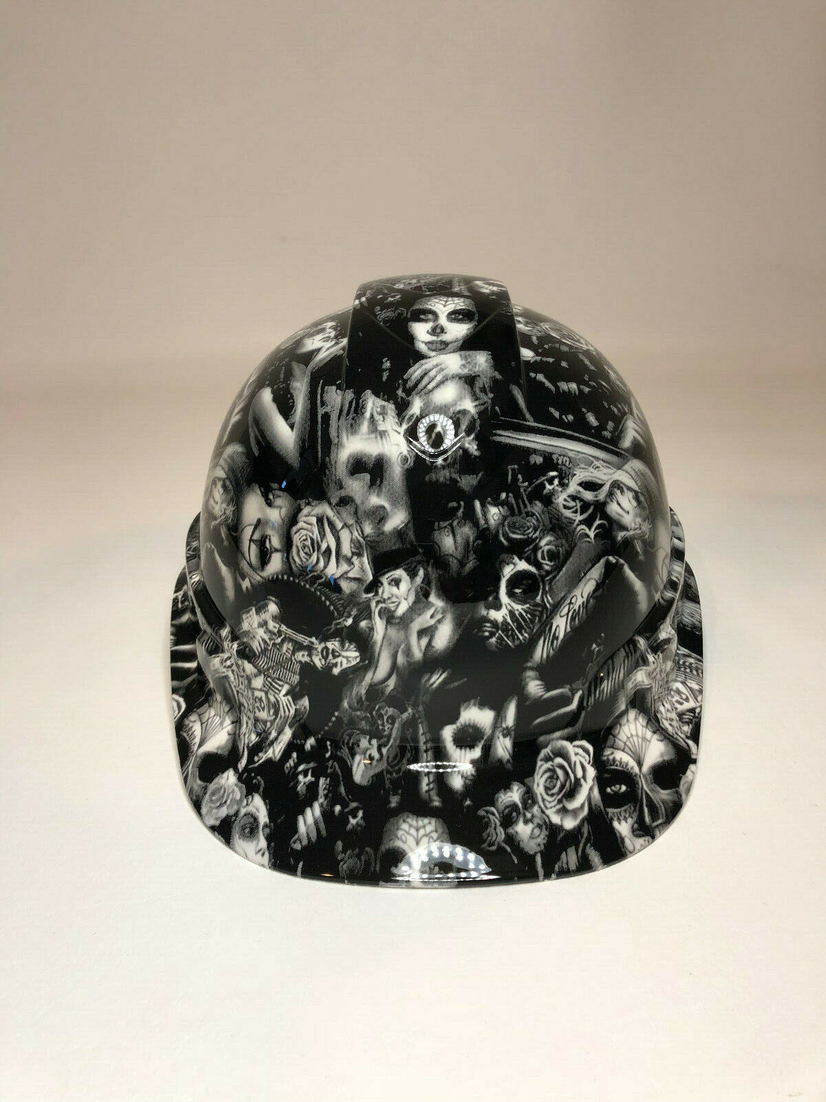 Hydro Dipped Hard Hat Ridgeline Cap Style Custom White Chicana