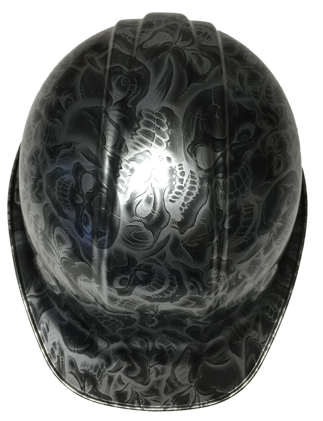 Hydro Dipped Hard Hat SL Series Black Negative Insanity Skulls Satin