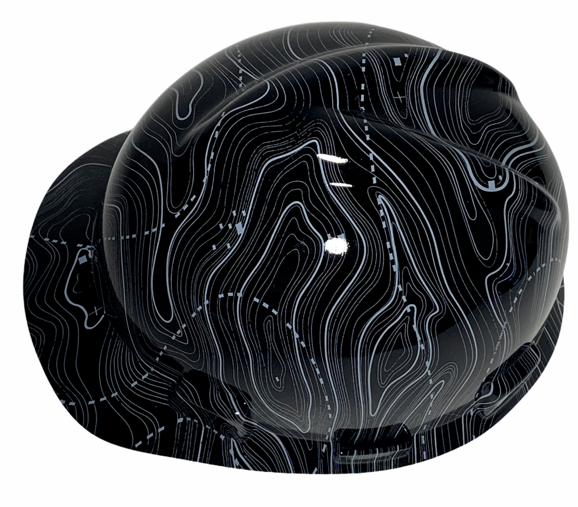 Hydro Dipped MSA Cap Style VGuard Hard Hat Black Ops High Gloss