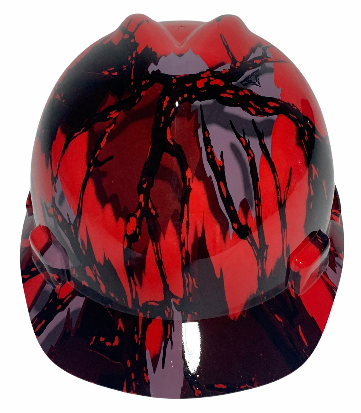 Hydro Dipped MSA Cap Style VGuard Hard Hat Red Predator Camo High Gloss