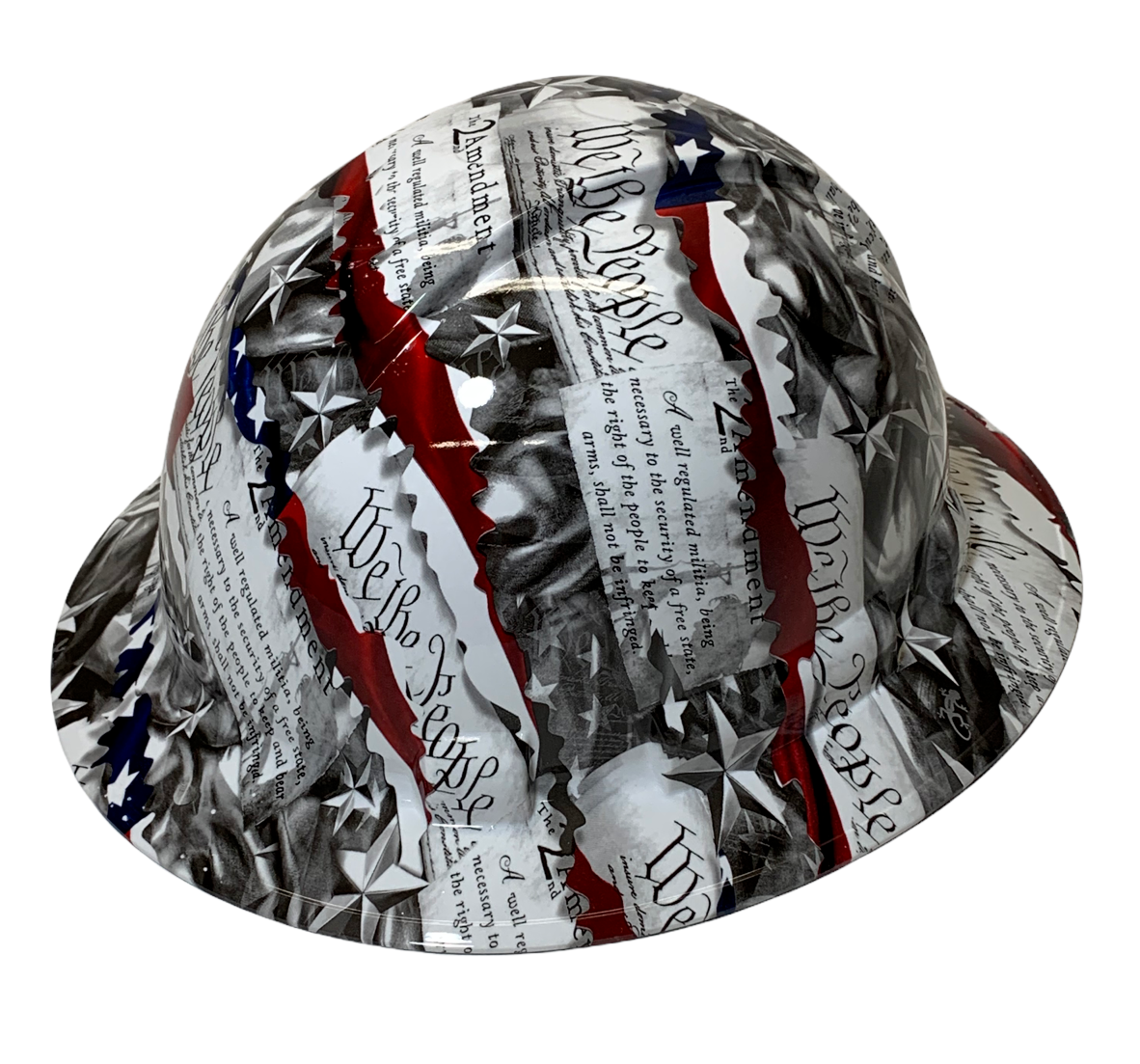 Hydro Dipped Hard Hat Ridgeline Full Brim Custom We the People