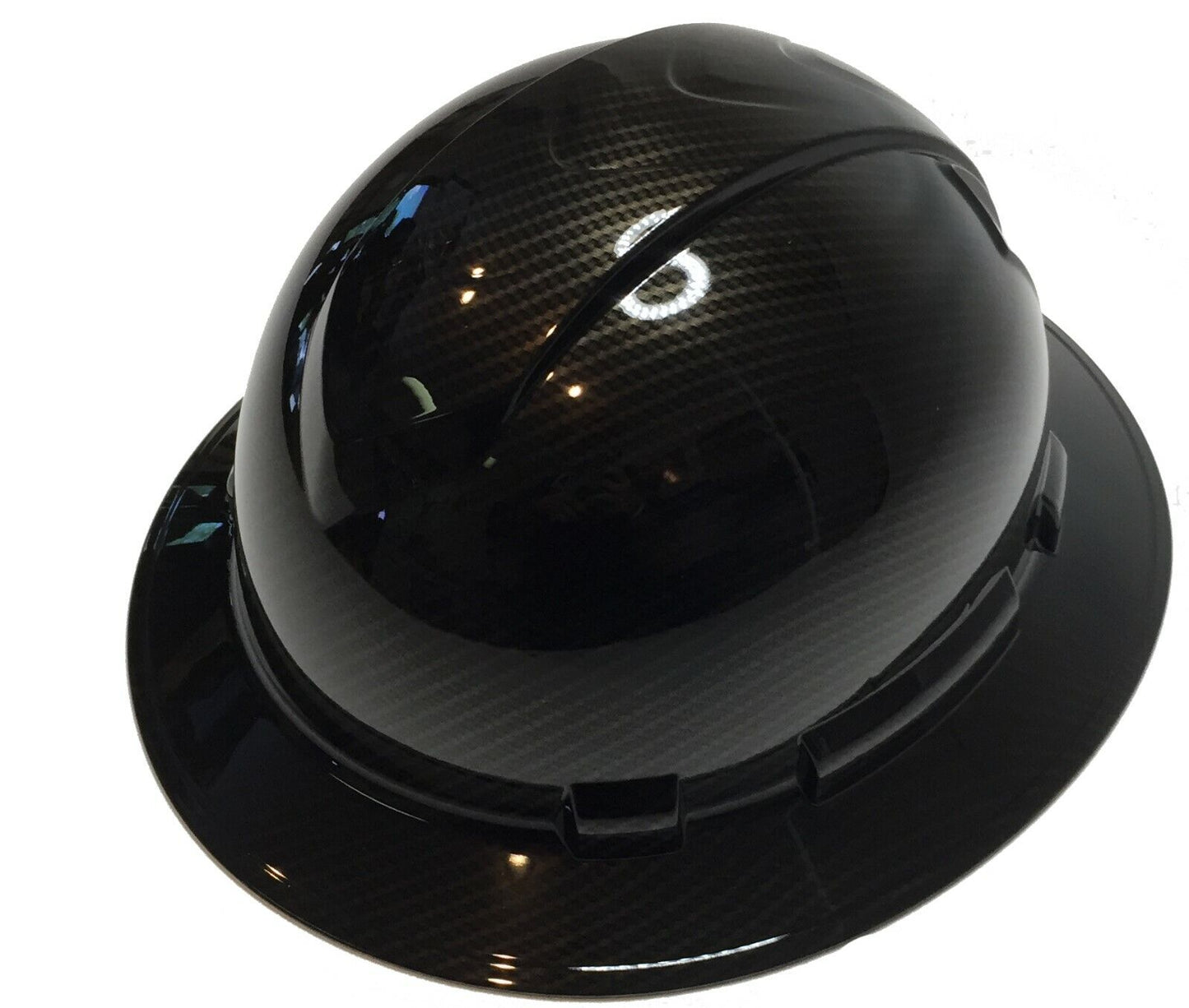 Hydro Dipped Custom Hard Hat Ridgeline Full Brim Tinted Carbon Fiber