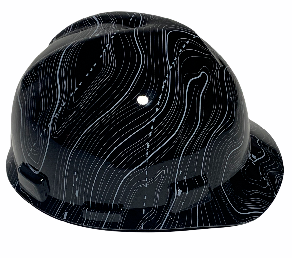 Hydro Dipped MSA Cap Style VGuard Hard Hat Black Ops High Gloss