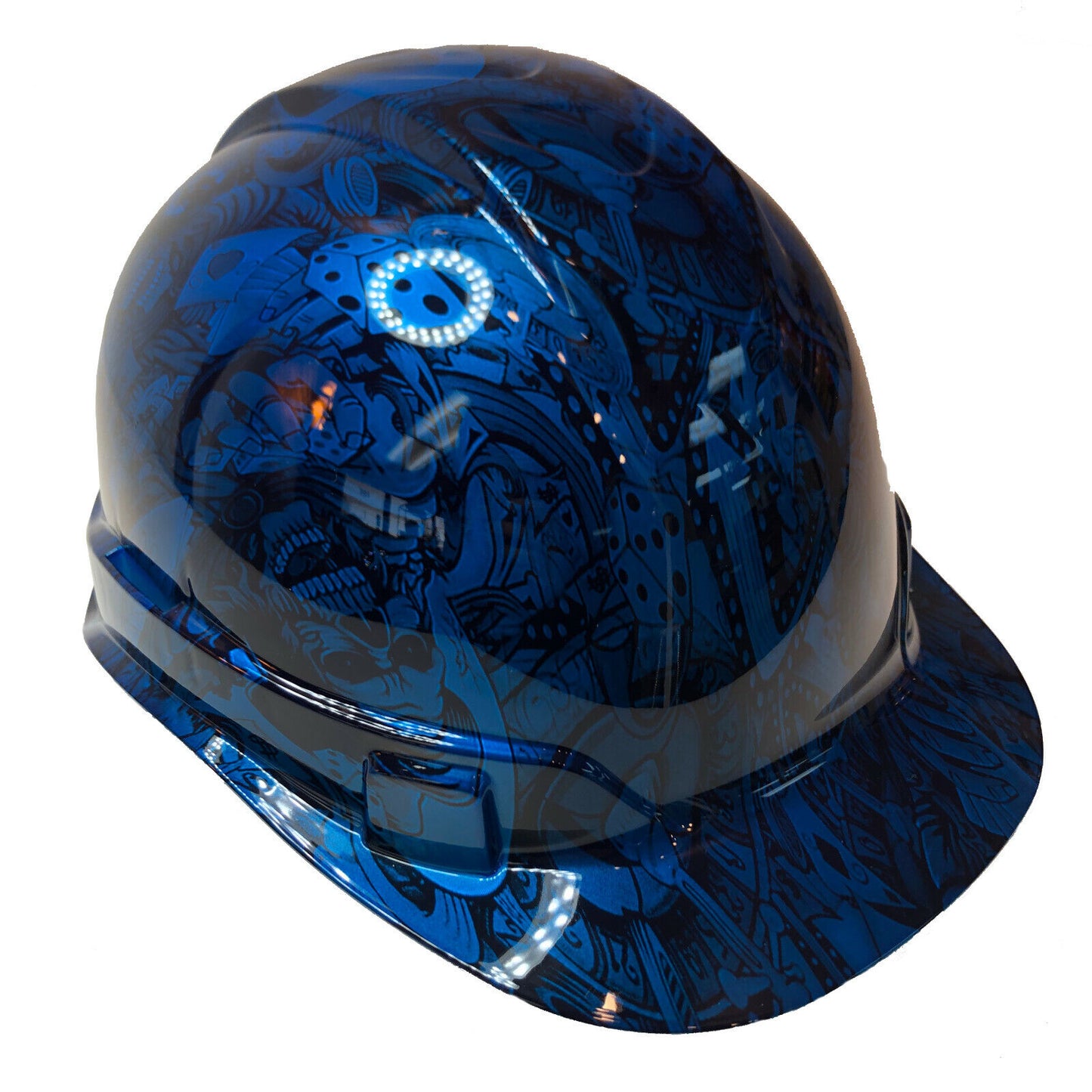 Custom Hydro Dipped Hard Hat Ridgeline Cap Style Kandy Light Blue Gambler