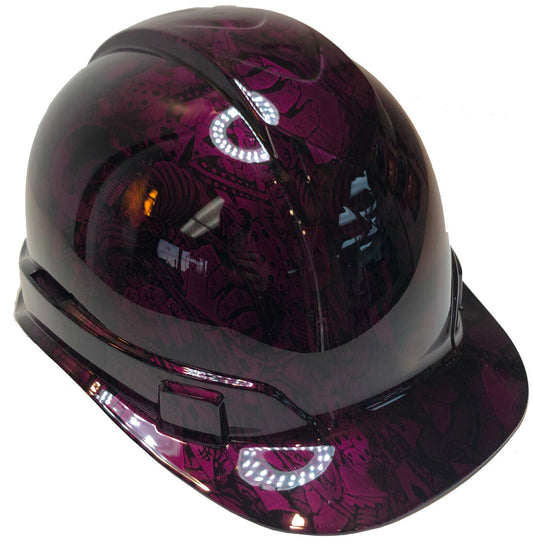 Custom Hydro Dipped Hard Hat Ridgeline Cap Style Kandy Purple Gambler