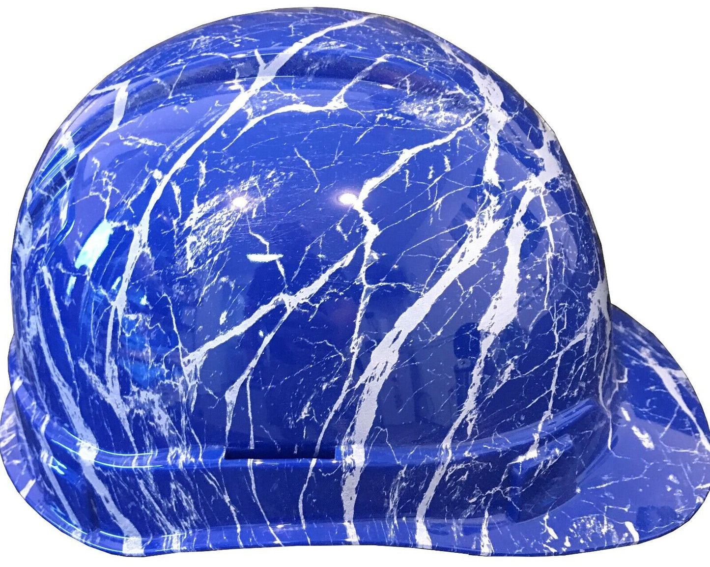 Hydro Dipped Hard Hat Ridgeline Cap Style Custom Dark Blue Marble