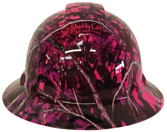 Hydro Dipped Hard Hat Ridgeline Full Brim Custom Muddy Girl Camo