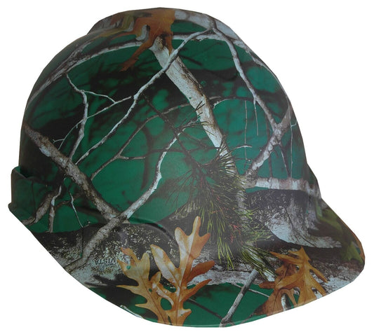 Hydro Dipped Hard Hat Ridgeline Cap Style Custom Green Vista Camo