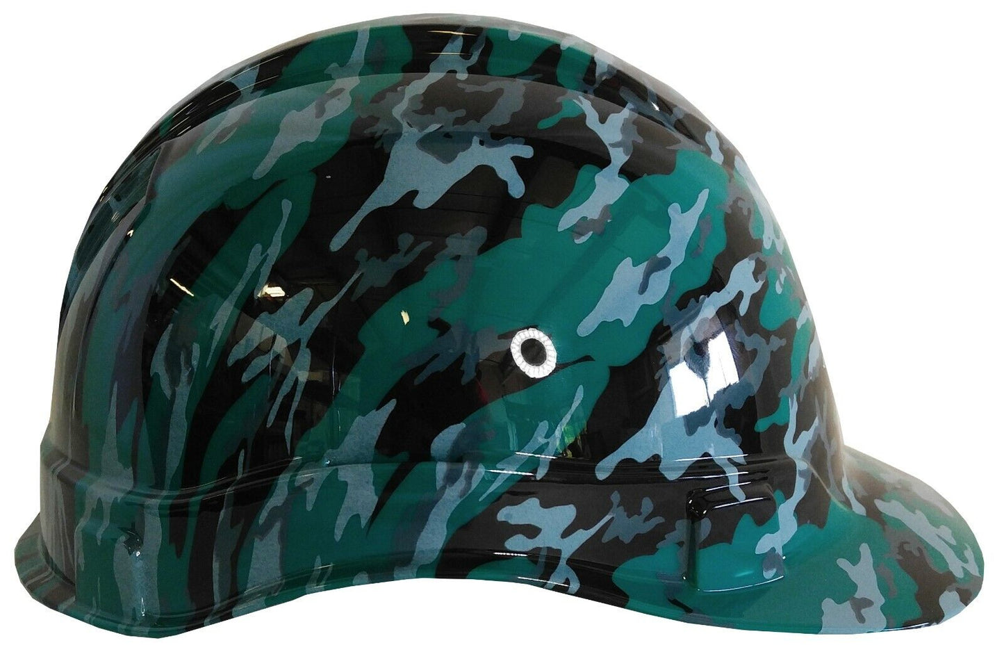 Hydro Dipped Hard Hat Ridgeline Cap Style Custom Dark Green Urban Camo