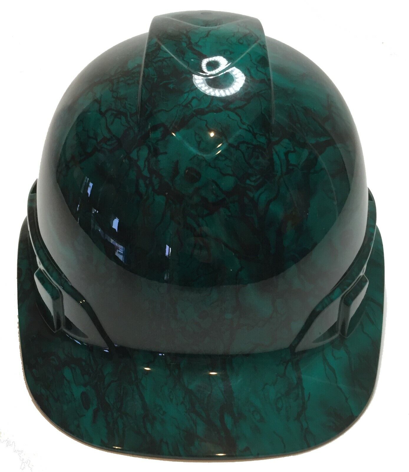 Hydro Dipped Hard Hat Ridgeline Cap Style Custom Dark Green Forest Wolf