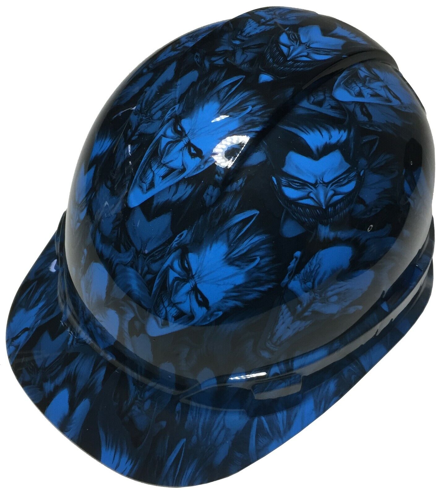 Hydro Dipped Hard Hat Ridgeline Cap Style Custom Light Blue Joker