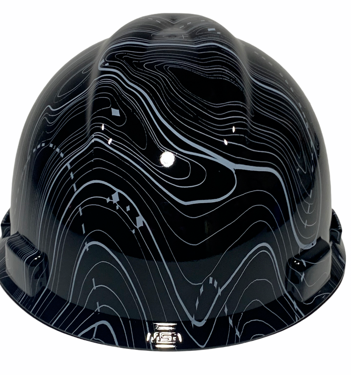 Hydro Dipped MSA Cap Style VGuard Hard Hat Black Ops High Gloss