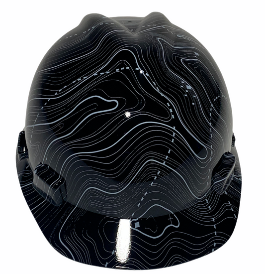 Hydro Dipped MSA Cap Style VGuard Hard Hat Black Ops High Gloss