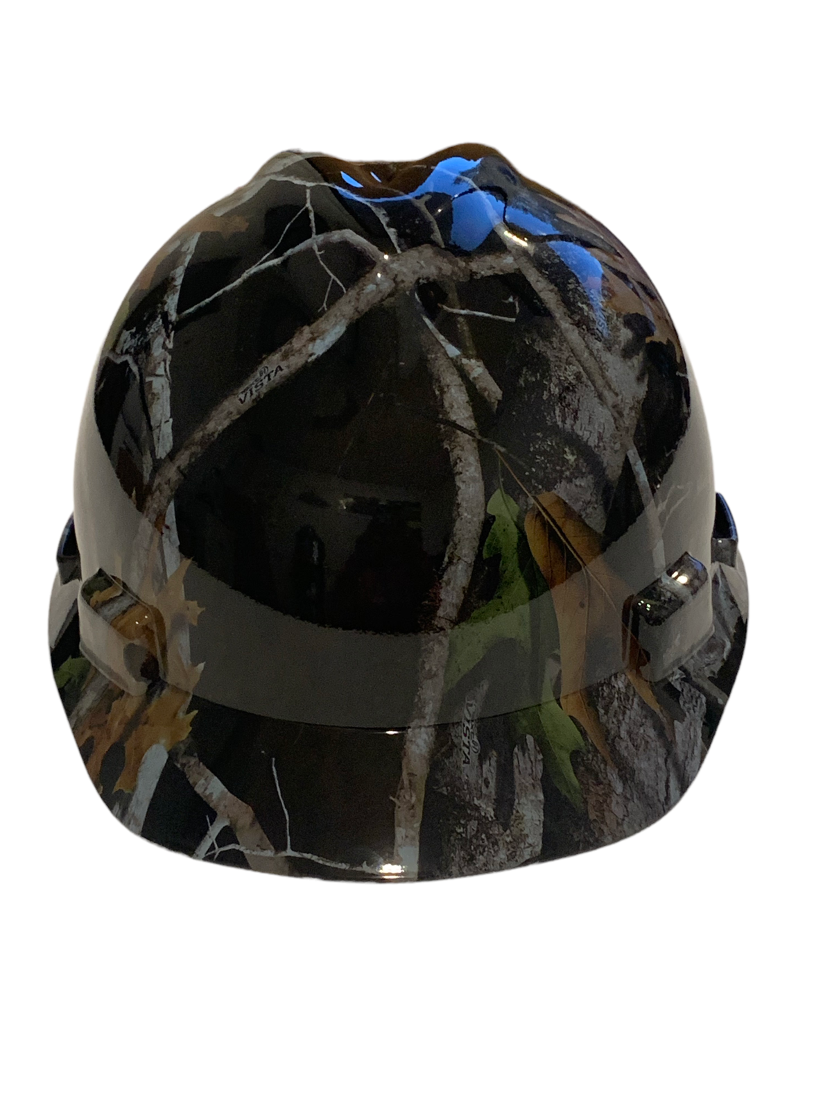 Hard Hat MSA V-Gard Cap Style Custom Hydro Dipped Black Vista Camo