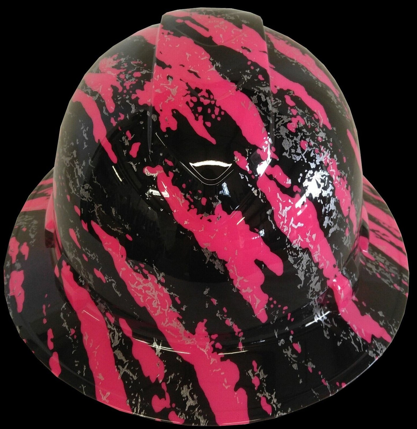 Hydro Dipped Hard Hat Ridgeline Full Brim Custom Pink Marble Splash