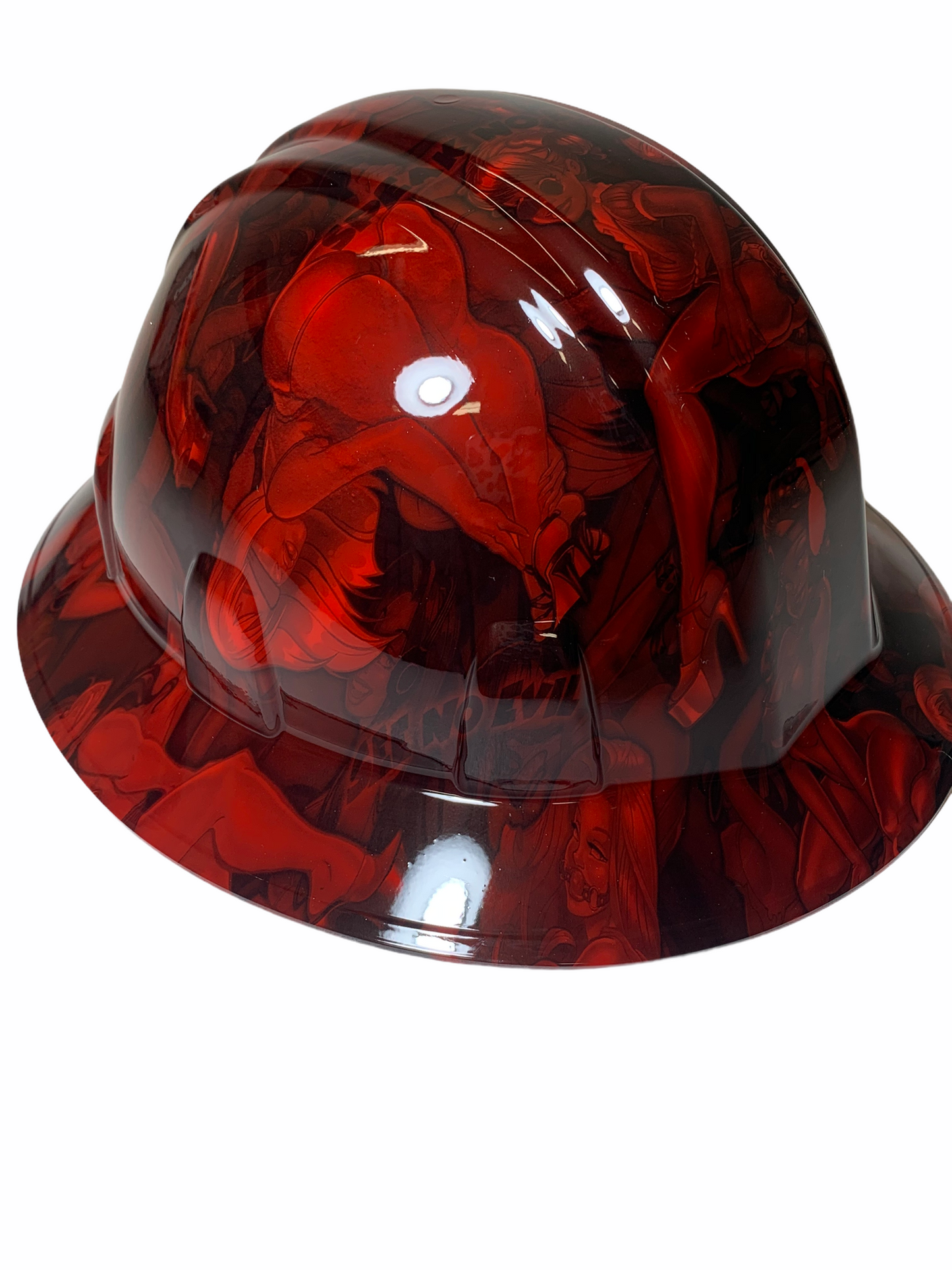 Hydro Dip Red Naughty No Evil SL Series Full Brim Hard Hat