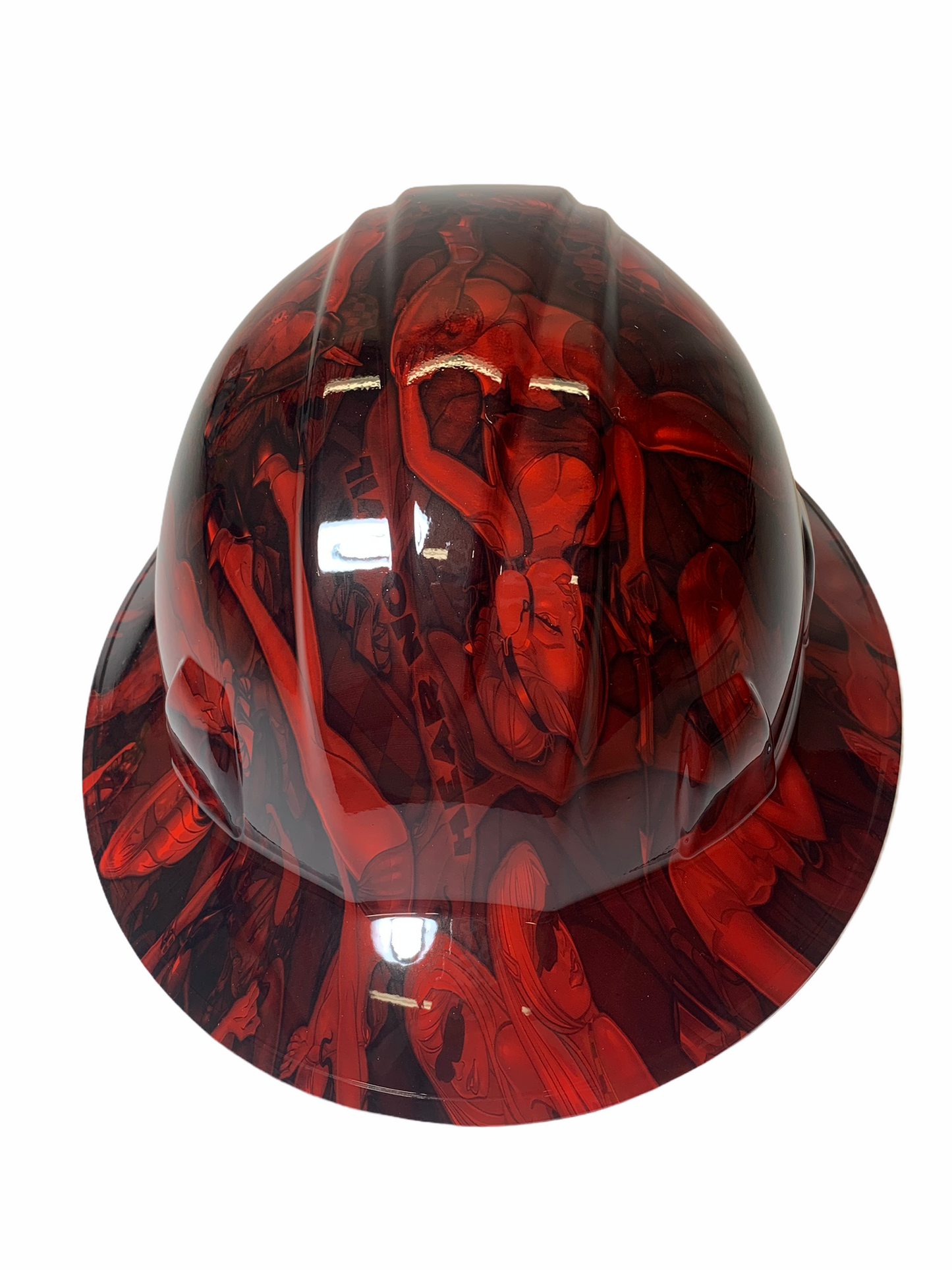 Hydro Dip Red Naughty No Evil SL Series Full Brim Hard Hat