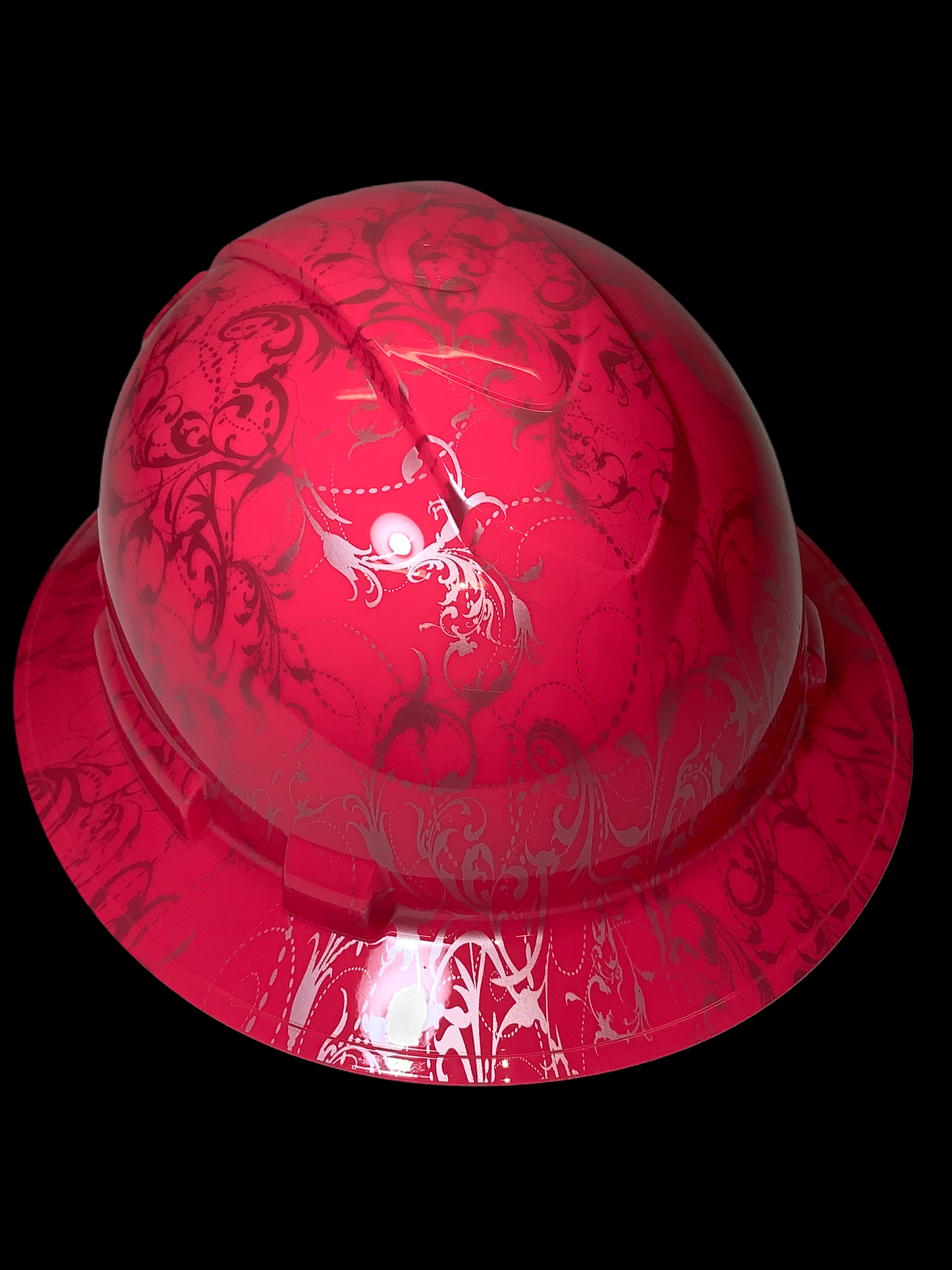 Hydro Dipped Hard Hat Ridgeline Full Brim Custom Pink Lilies