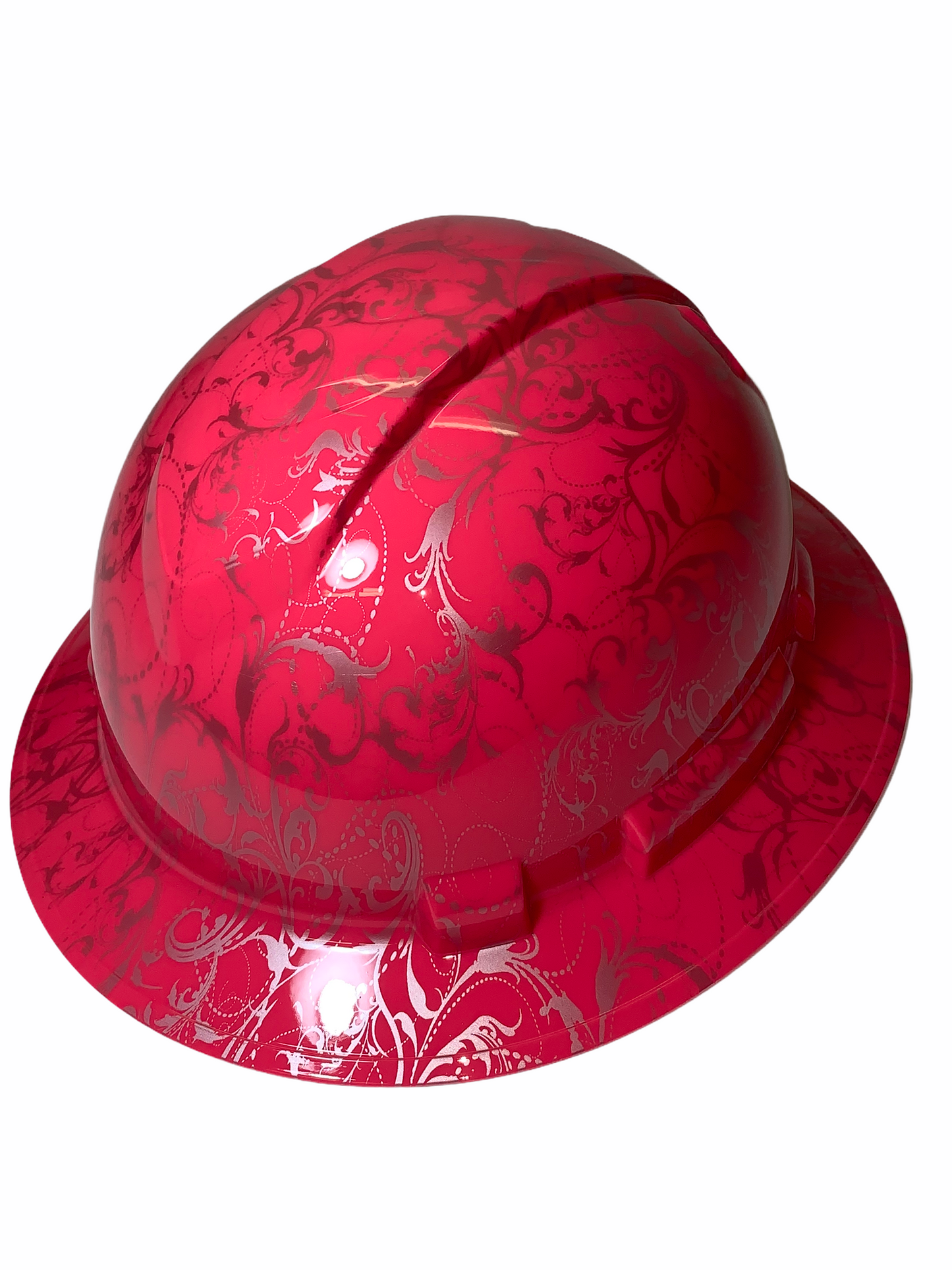 Hydro Dipped Hard Hat Ridgeline Full Brim Custom Pink Lilies