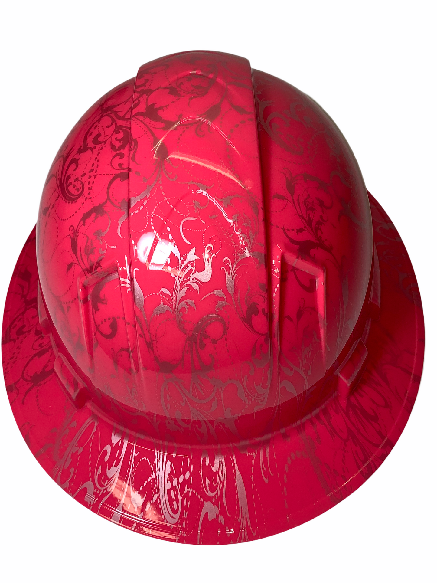 Hydro Dipped Hard Hat Ridgeline Full Brim Custom Pink Lilies