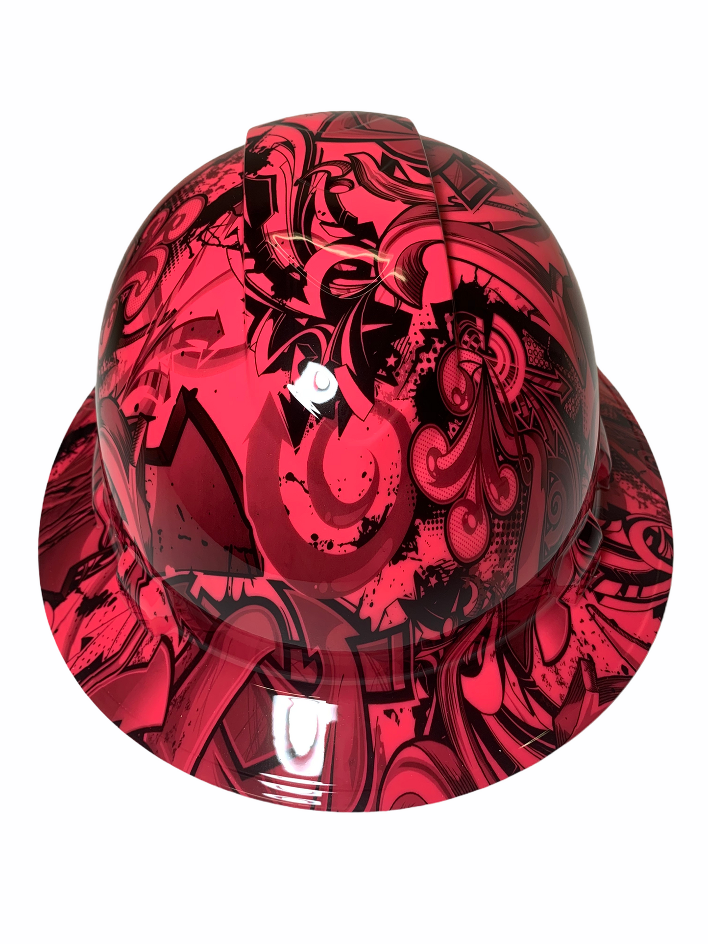 Hydro Dipped Hard Hat Ridgeline Full Brim Custom Pink Graffiti