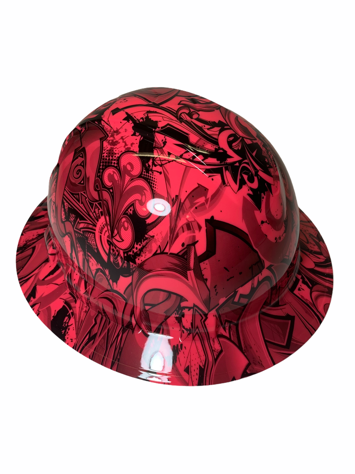 Hydro Dipped Hard Hat Ridgeline Full Brim Custom Pink Graffiti