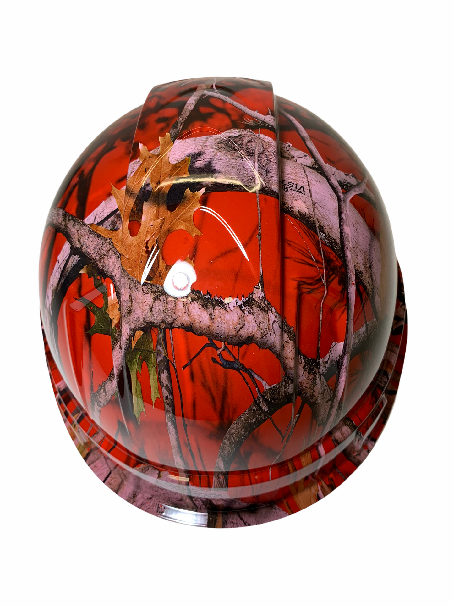 Hydro Dipped Hard Hat Ridgeline Cap Style Custom Red Vista Camo