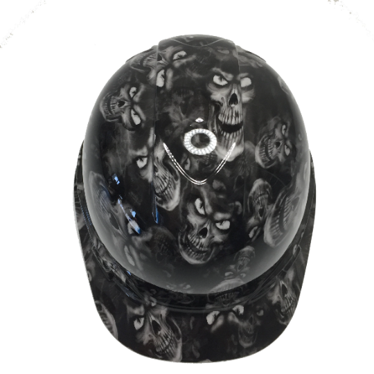 Hard Hat Ridgeline Cap Style Custom Light Gray Hades Skulls