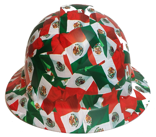 Hard Hat Ridgeline Full Brim Custom Mexico Flags